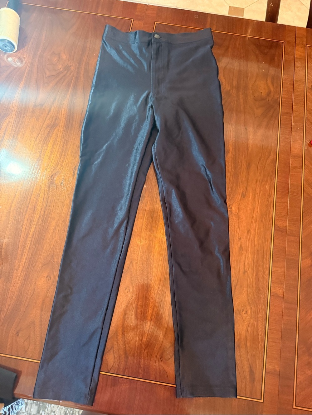 American Apparel Black Leggings with Neon Nail Accents